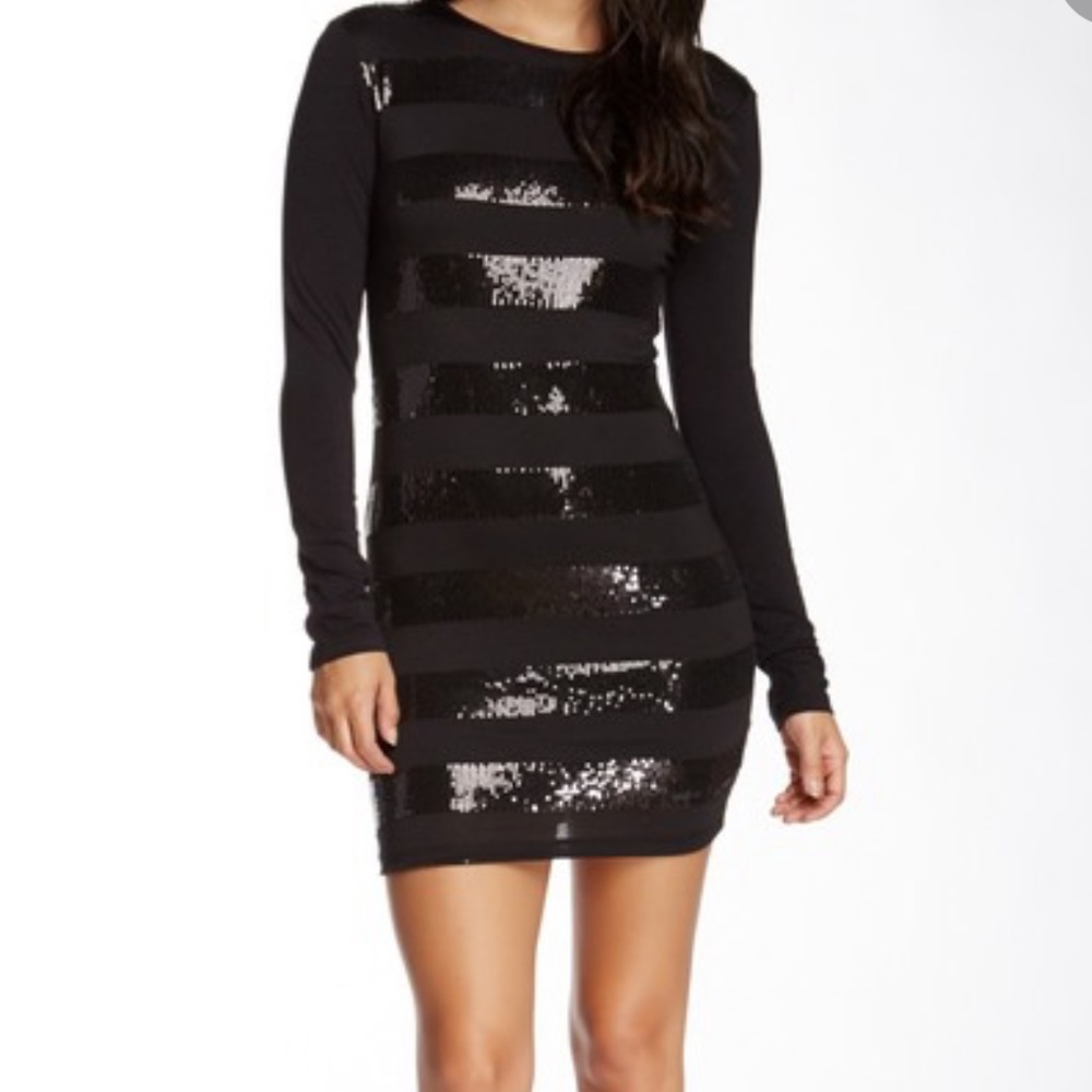Megaschoni Cashmere and Silk Black Dress LBD